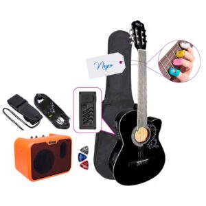 PACK ELECTROACUSTICO NYLON NEGRO - Imagen 1