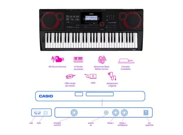 TECLADO CT-X3000 PACK SEMIPROFESIONAL