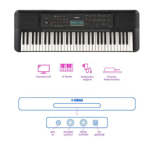 TECLADO PSR-E283 PACK STUDIO – NUEVO MODELO