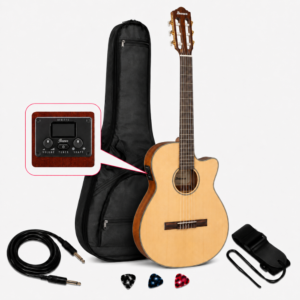GUITARRA ELECTROACUSTICA AEG50N NATURAL HIGH GLOSS PACK