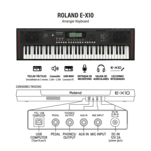 TECLADO ROLAND E-X10 PACK ARRANGER