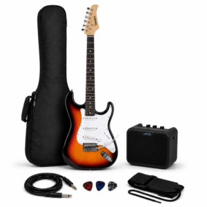 PACK ELECTRICO STRATO SUNBURST – AMPLIFICADOR 10W